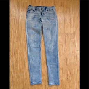 New York and Co Rhinestone Soho Skinny Jeans